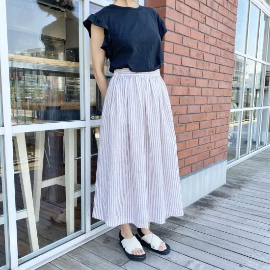 コムデギャルソン　生成り　コットン　ティアードスカート　ギャザースカート コムデギャルソン 生成り コットン ティアードスカート ギャザースカート