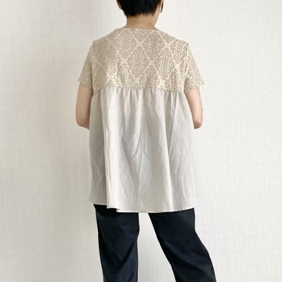 ロックミシン・ソーイングSTEP3】後ろ切り替えカットソーの