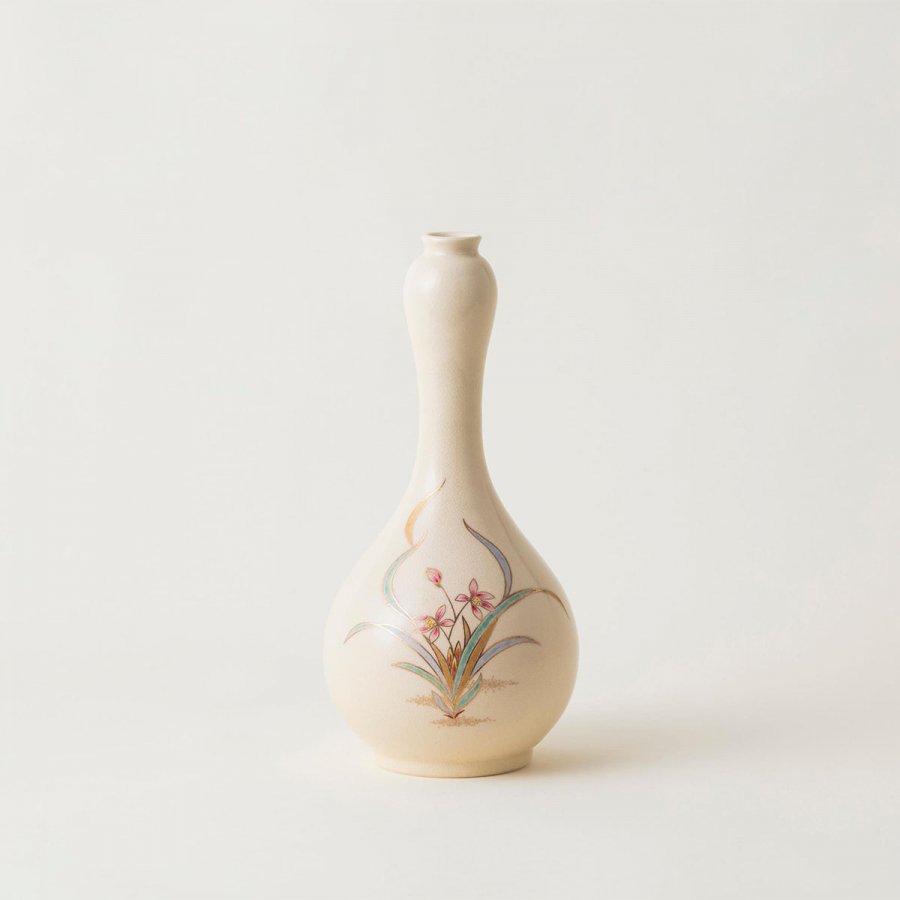 白薩摩焼 江月窯 飾瓶-