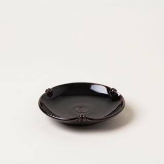 古琉球 やちむん 4.5寸マカイ 古作 登窯 唐草模様 呉須と飴釉の2