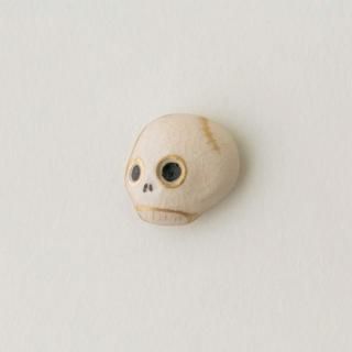 薩摩ボタン（大）スカル白[サツマボタン（ダイ）スカルシロ]｜沈壽官窯