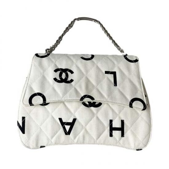 Chanel シャネル パターンココマークロゴプレートチェーンハンドバッグ Cara 公式 1点物ヴィンテージブランドショップ Cara Vintage Select