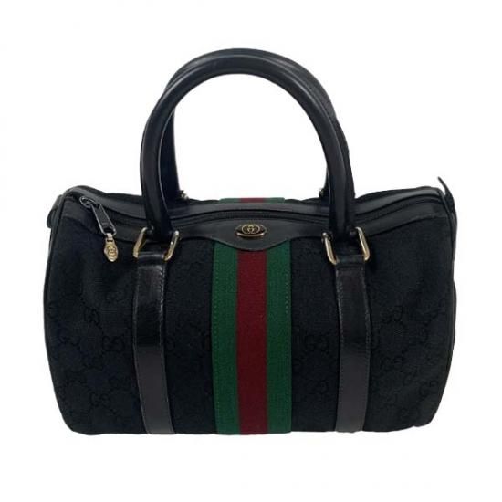 GUCCIグッチ シェリー GGキャンバス/レザー ミニボストンバッグ - CARA ...