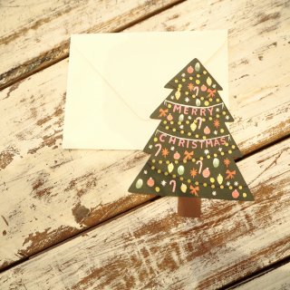 封筒付きカード Christmas