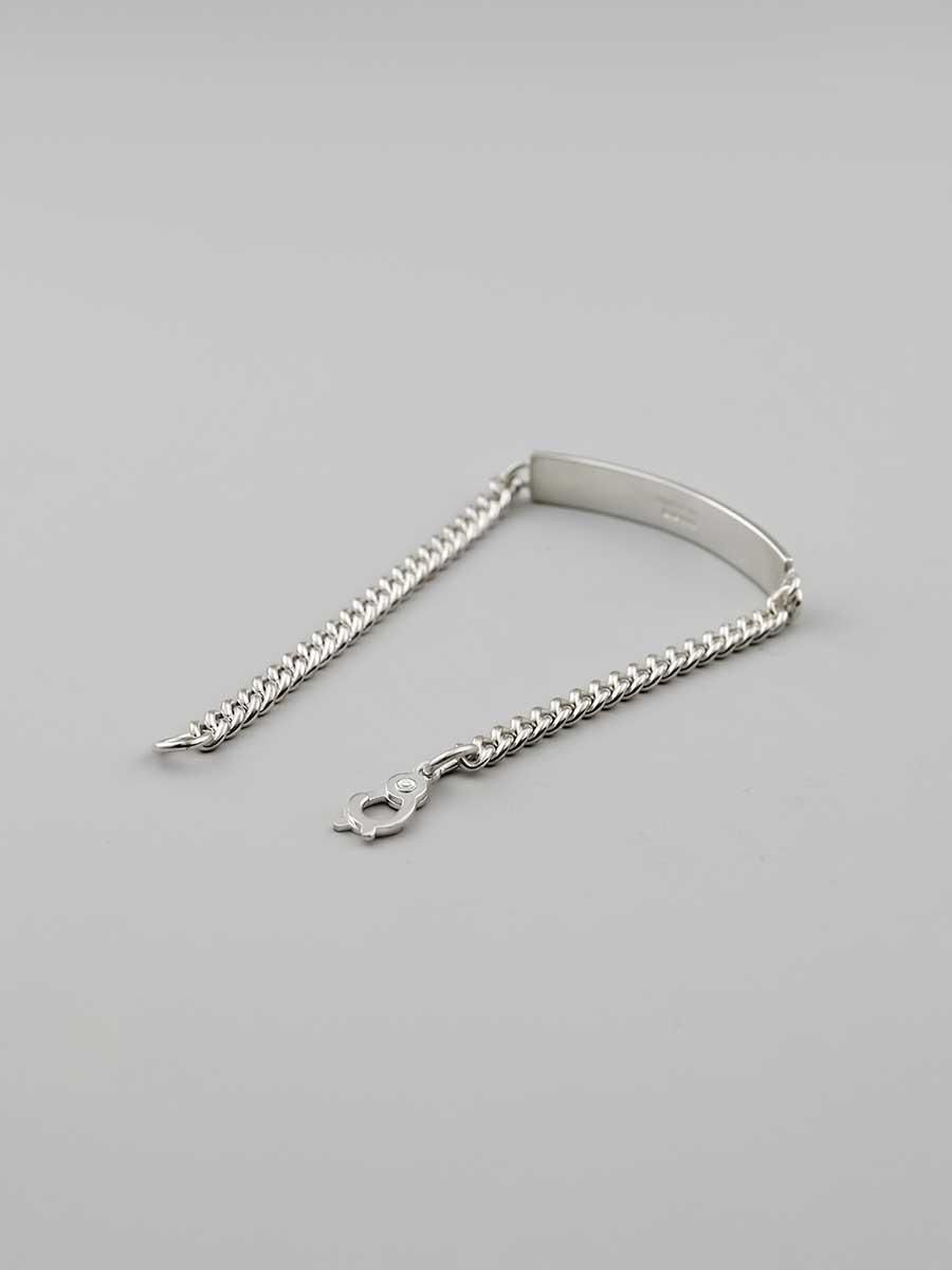 【一部予約販売】 ユーロシルバー 美品 アノニマス 惚れ ブレスレット ID アクセサリー