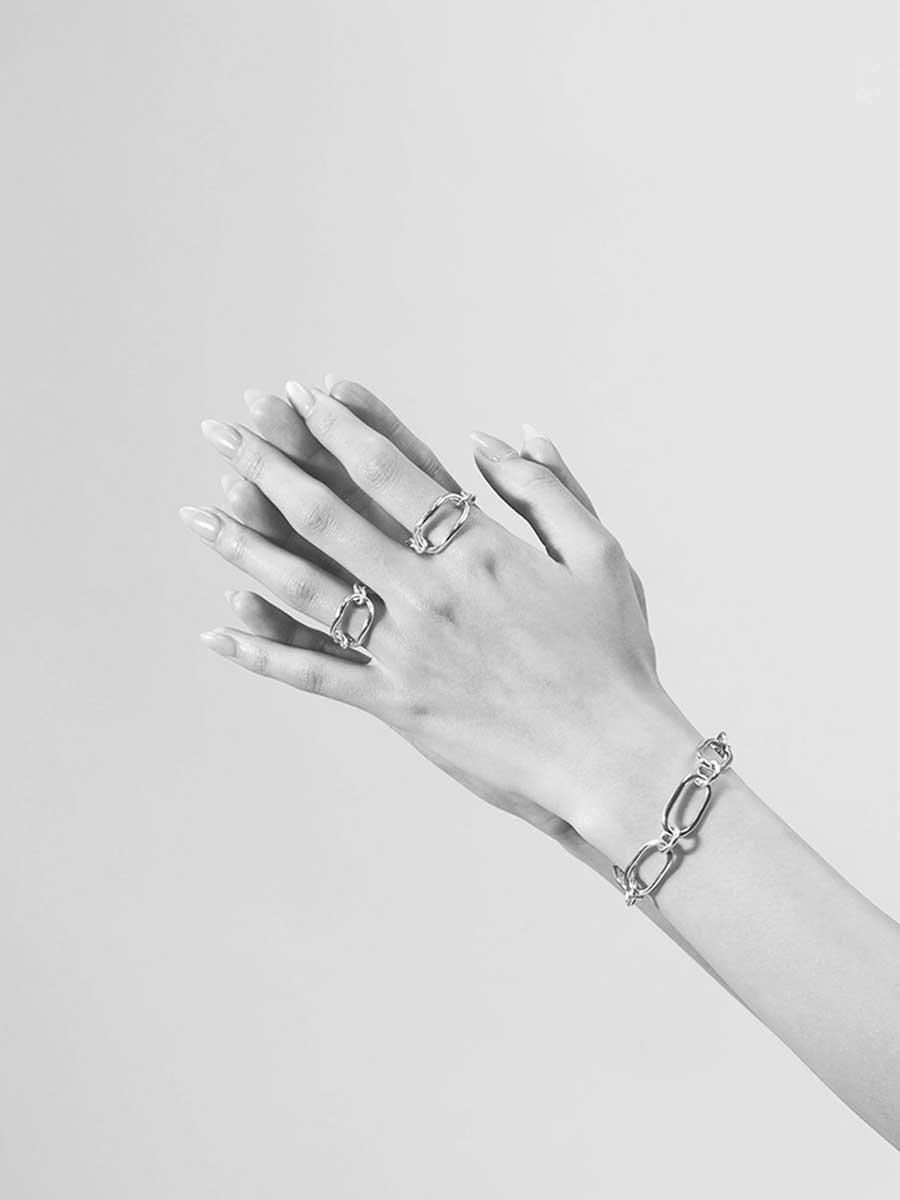 UNKNOWN. U085 “ BRIDGE ” RING / SILVER - 神戸 GOODDAYS