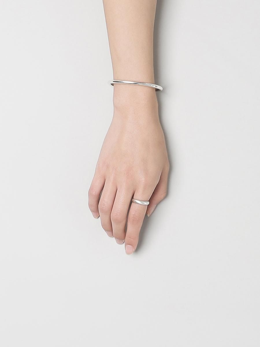 WEB限定】ペアバングル ステンレス 4SBG015GO&4SBG016SV｜white