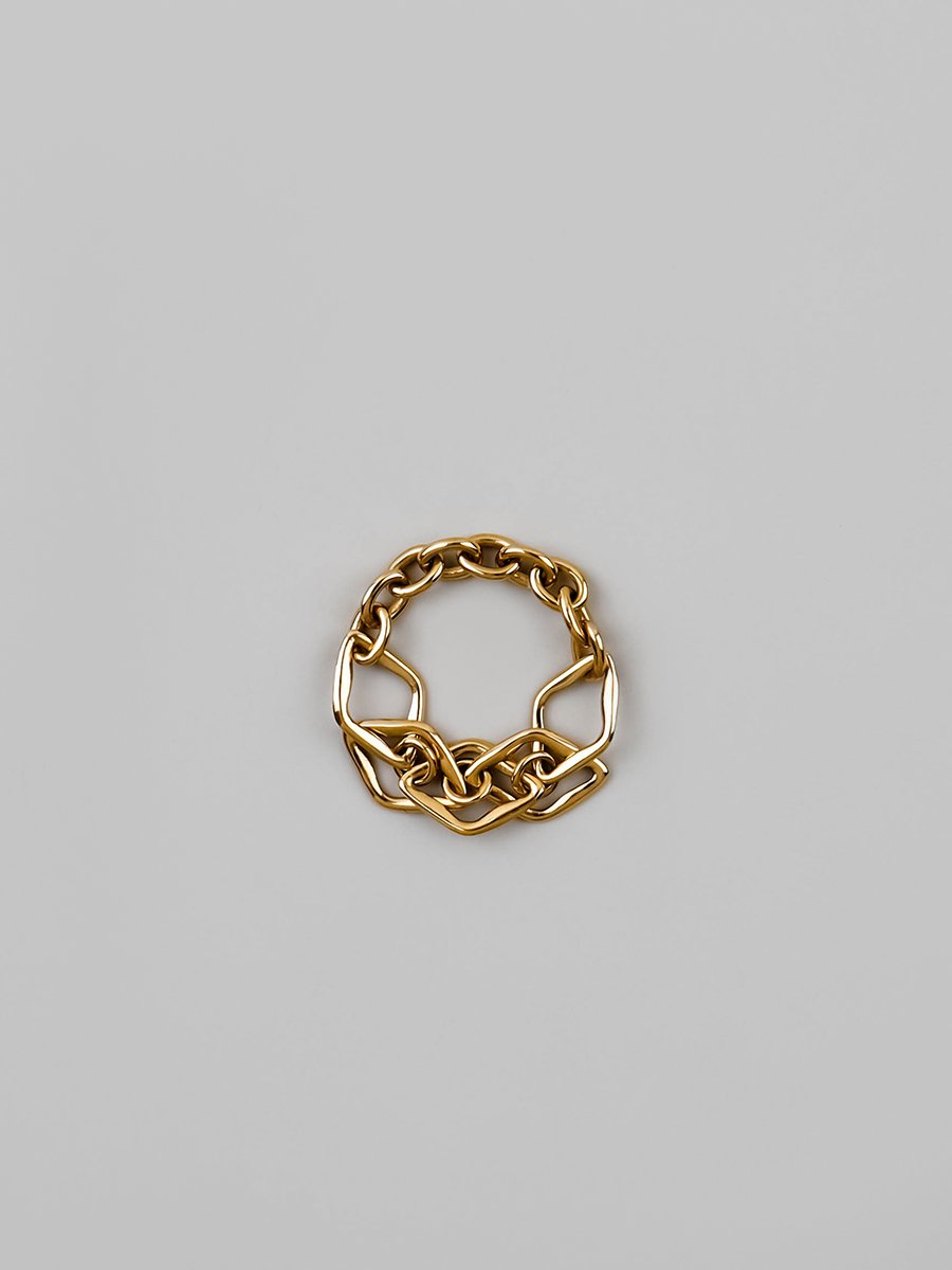 FLYNK FR-0028-116 Heritage chain ring Gold