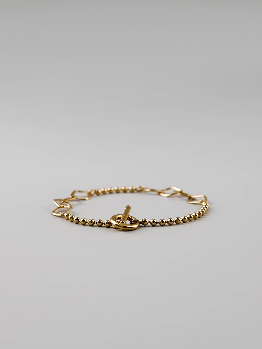 FLYNK FB-0007-116 Heritage ball chain bracelet Gold - 神戸 GOODDAYS シルバーアクセサリー