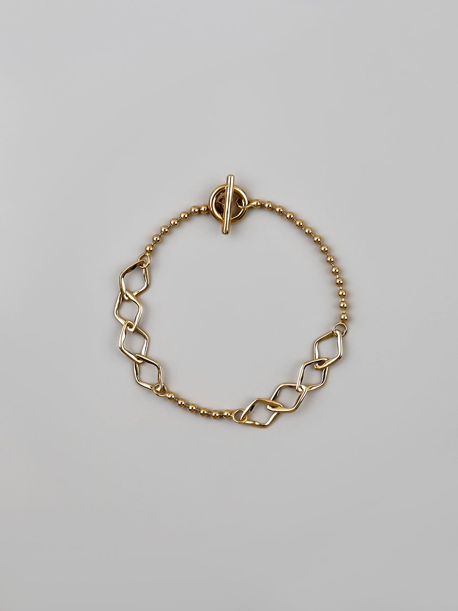 FLYNK FB-0007-116 Heritage ball chain bracelet Gold
