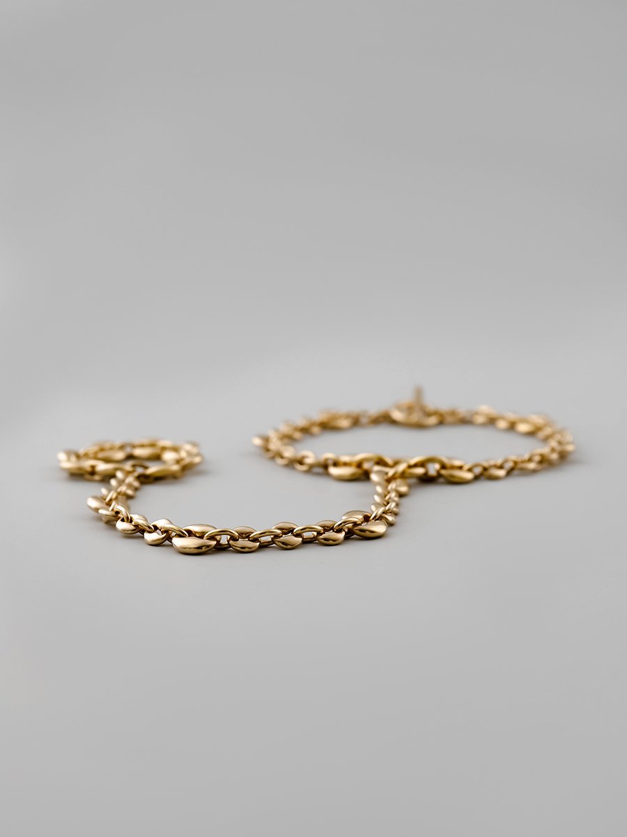 FLYNK FC-0002-105 8hole bracelet chain ring Gold - 神戸 GOODDAYS シルバーアクセサリー