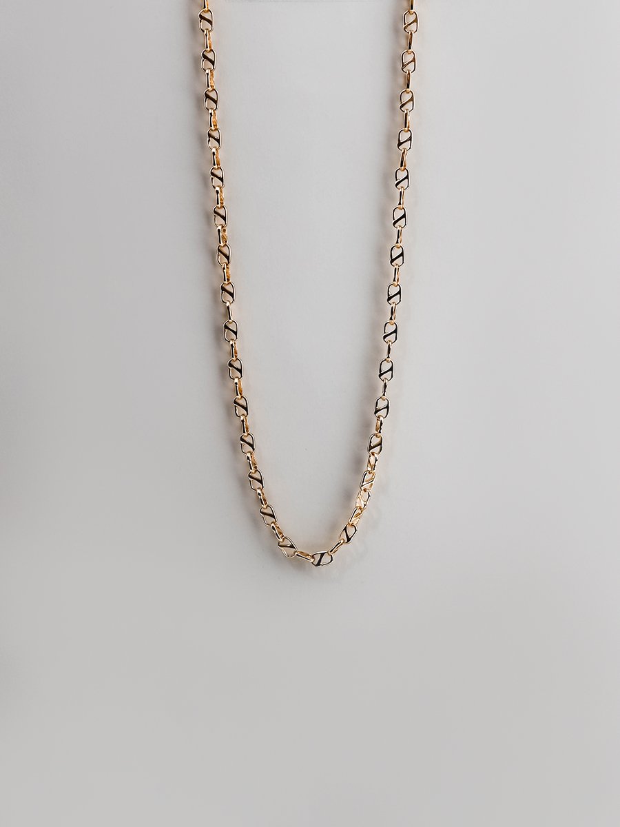 FLYNK FN-0009-137 Oval line necklace small Gold