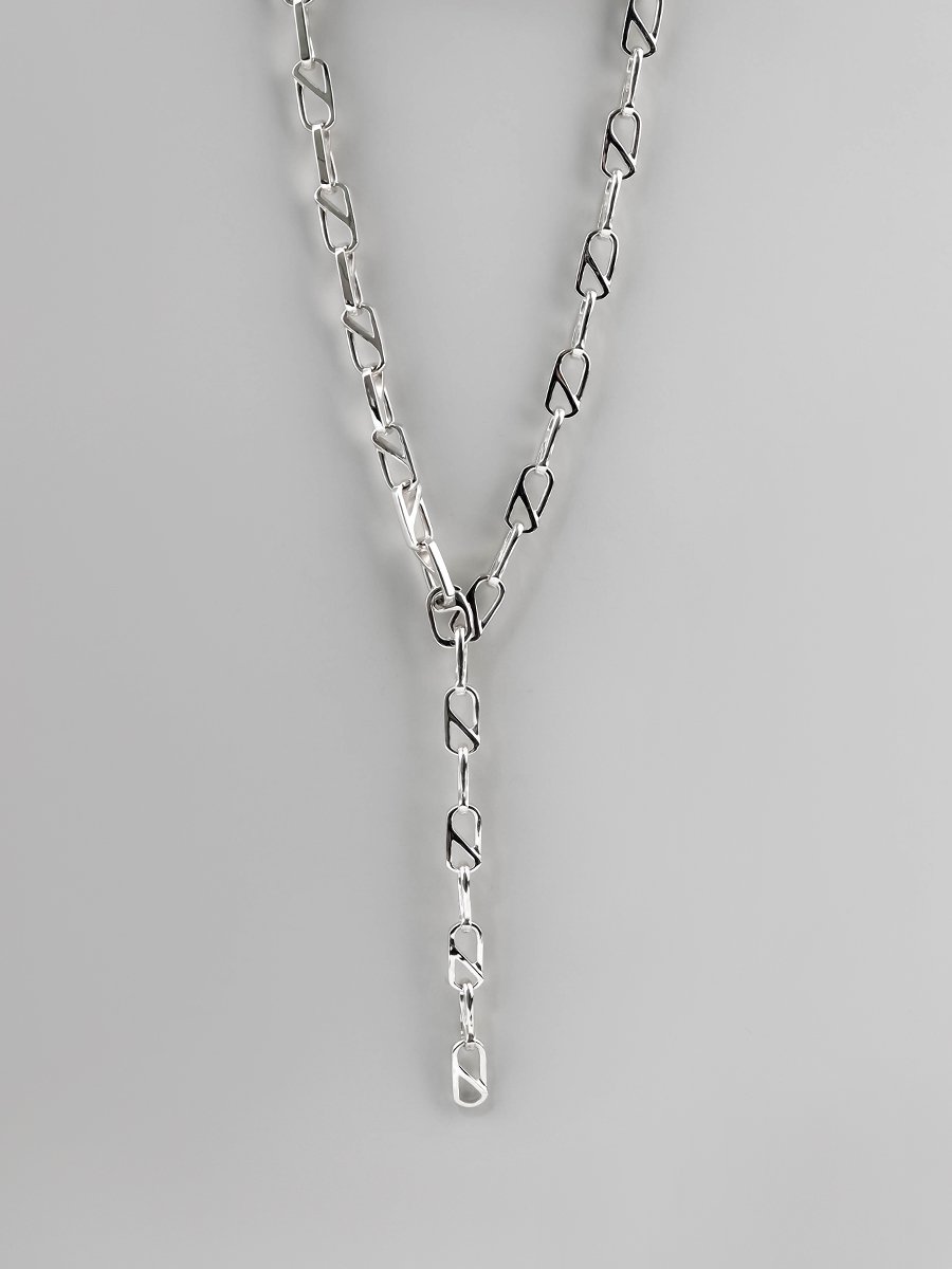 FLYNK FN-0007-128 Oval line necklace Silver