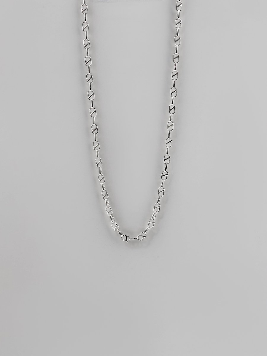 FLYNK FN-0008-137 Oval line necklace small Silver