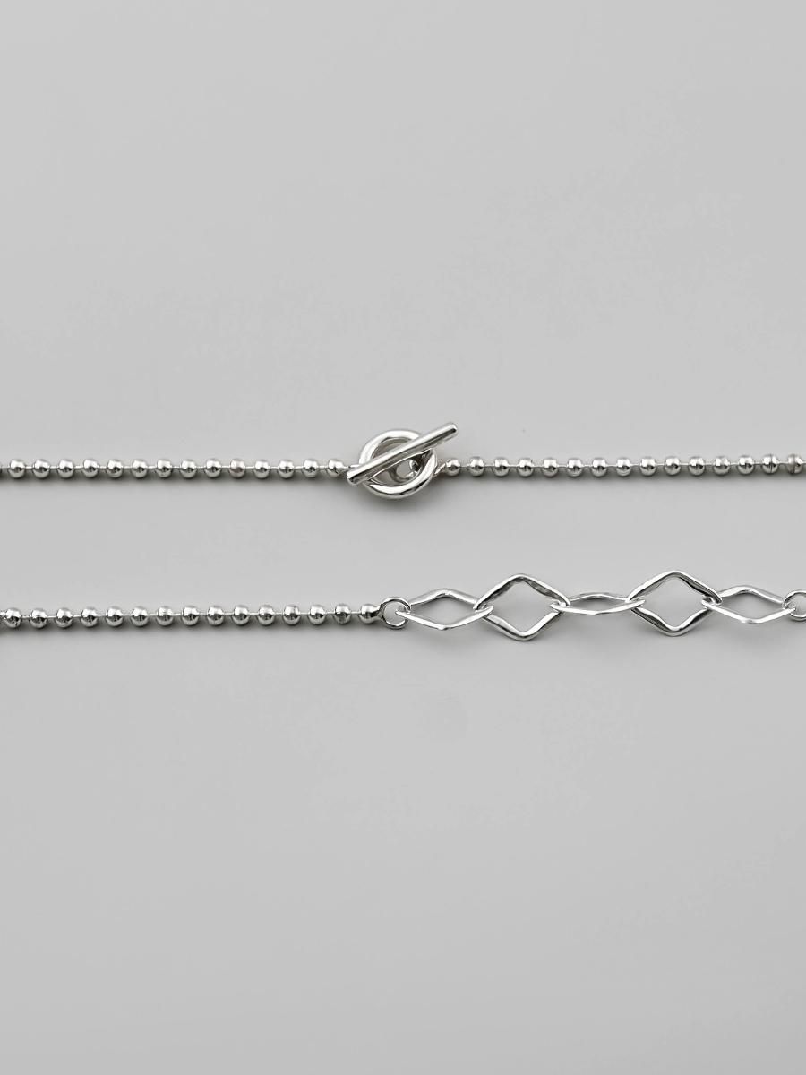 高級感 FLYNK FN-0003-116 Heritage ball chain necklace Silver - 神戸 アクセサリー
