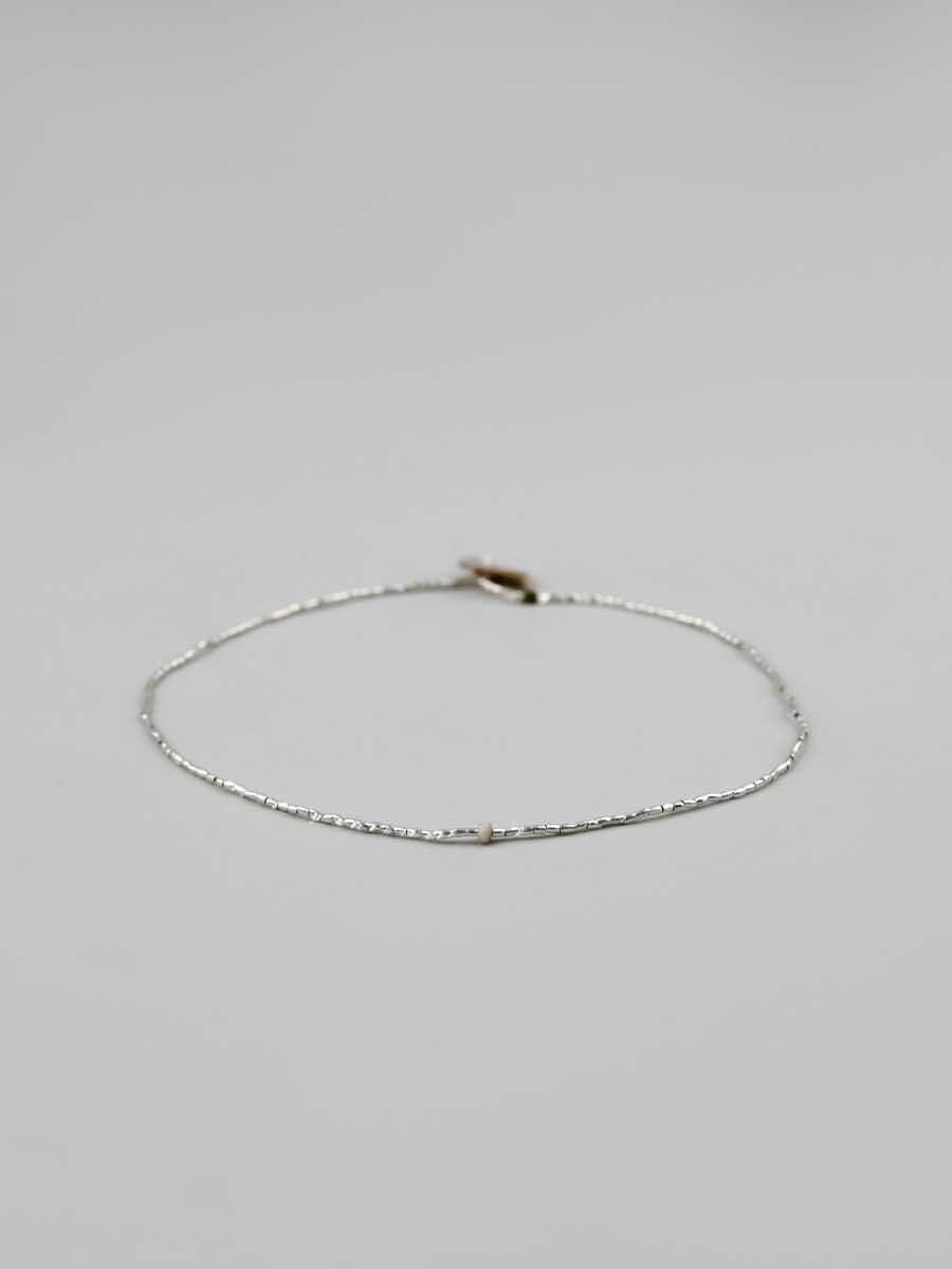 シンプル シルバー アンクレット　agate シンプル シルバー アンクレット agate ブレスレット