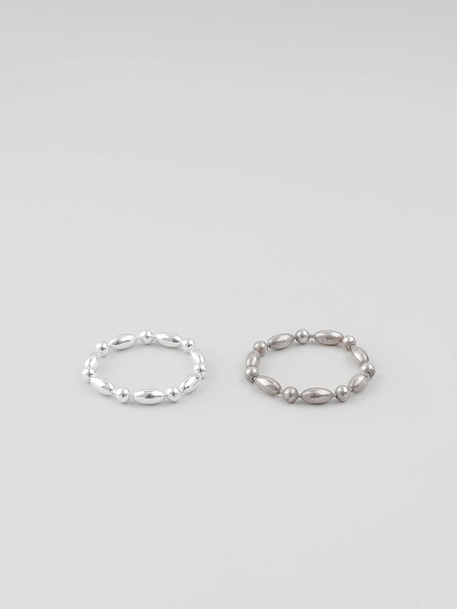 UNKNOWN. U0104 “ ANCIENT BALL RING ”  / SILVER