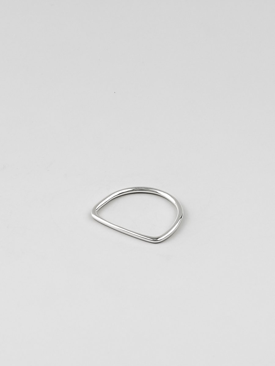 UNKNOWN. U586  “ FRAGMENT PINKY ” RING / SILVER