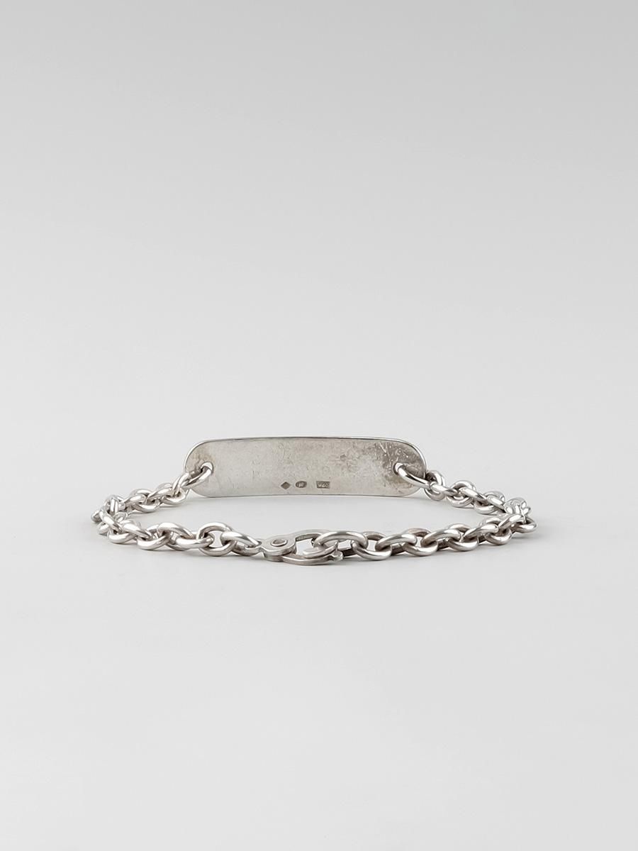 HANK #6011 ID BRACELET / SILVER - 神戸 GOODDAYS シルバー HANK #6011 ID BRACELET / SILVER - 神戸 GOODDAYS シルバー