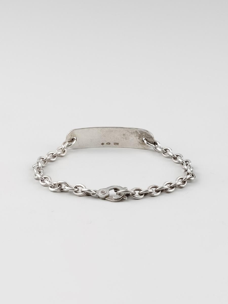 HANK #6011 ID BRACELET / SILVER - 神戸 GOODDAYS シルバー HANK #6011 ID BRACELET / SILVER - 神戸 GOODDAYS シルバー