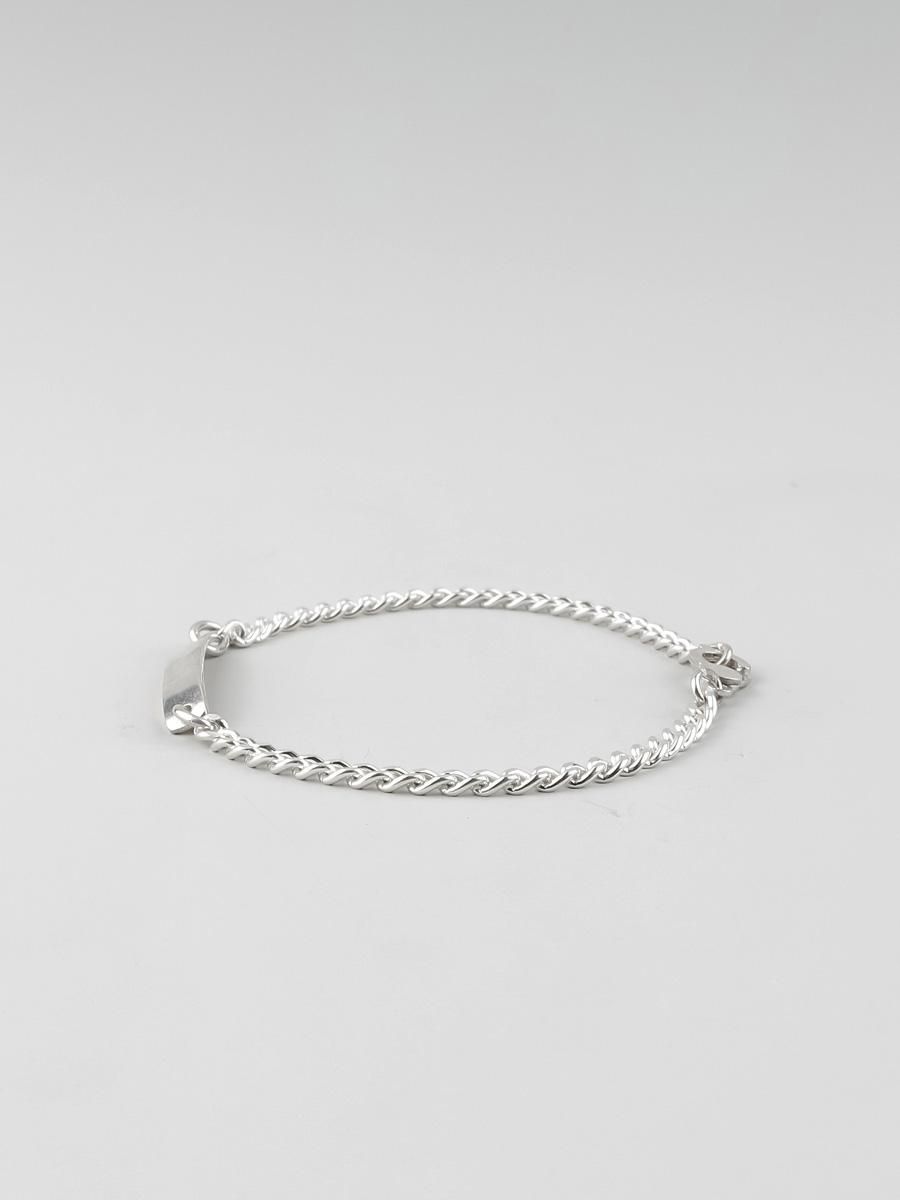 HANK #6012 ID BRACELET / SILVER - 神戸 GOODDAYS シルバー