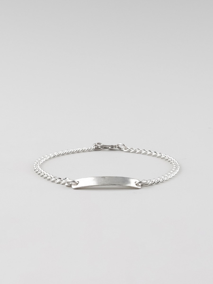 HANK #6012 ID BRACELET / SILVER