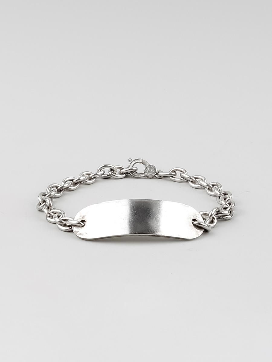 HANK #6014 ID BRACELET / SILVER