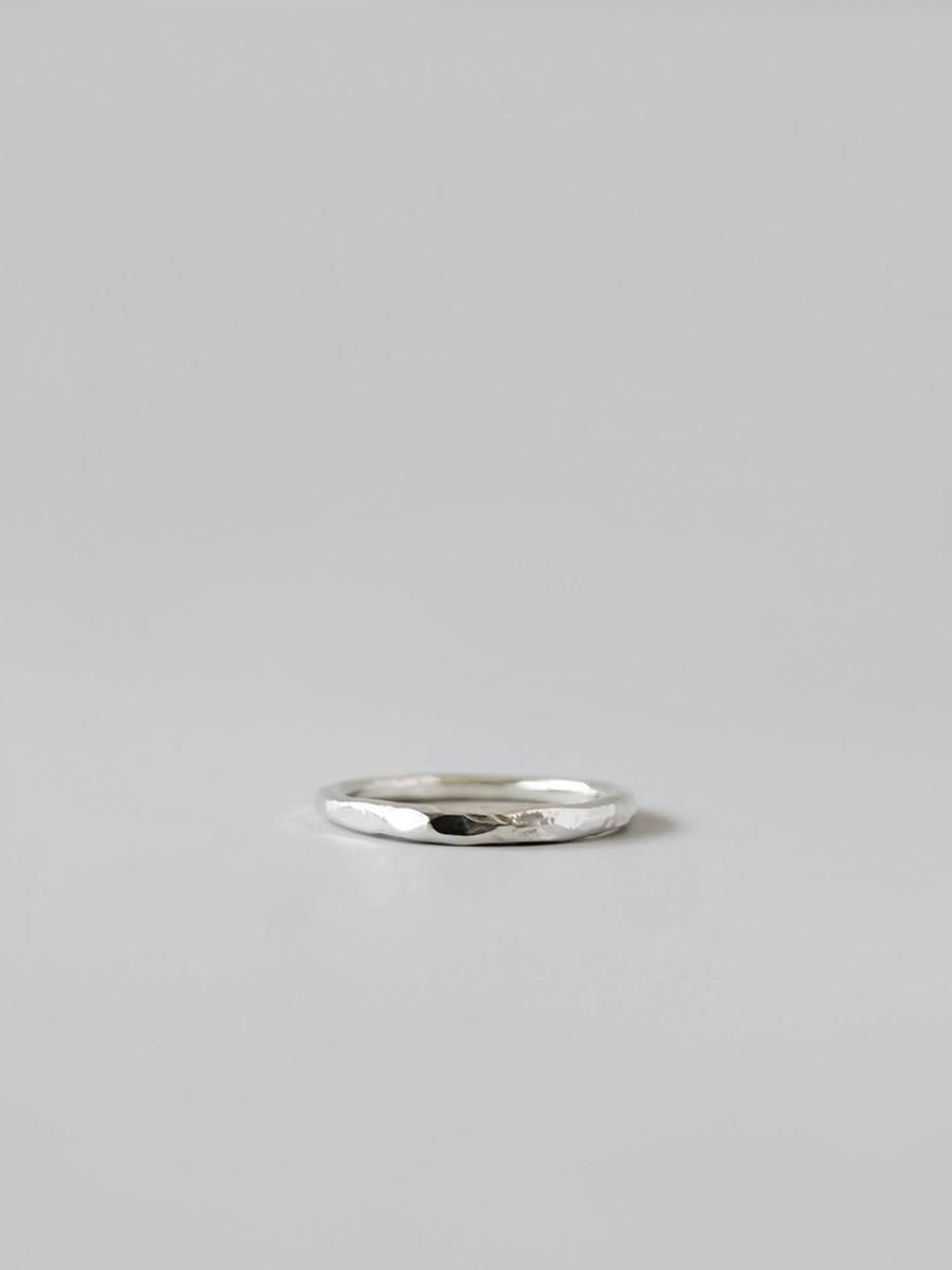 UNKNOWN. U5108  Dome PINKY RING / SILVER