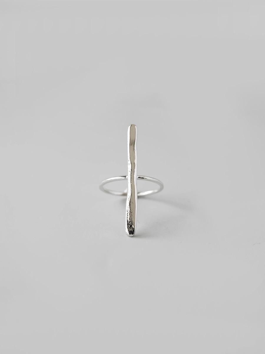 UNKNOWN. U5124  CLASH BAR 2 RING / SILVER