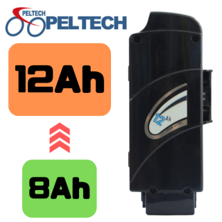 【標準装備8Ahとの交換販売品】 PELTECH 20型電動アシスト自転車専用 12Ahバッテリー※単品販売ではございません。