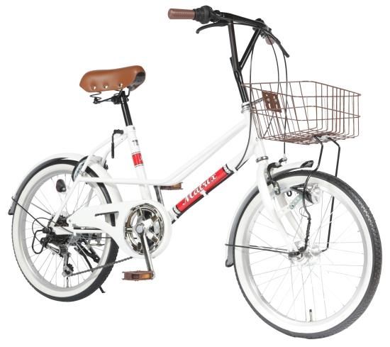 パンクしない 20型 6段変速LEDオートライト付コンパクト自転車