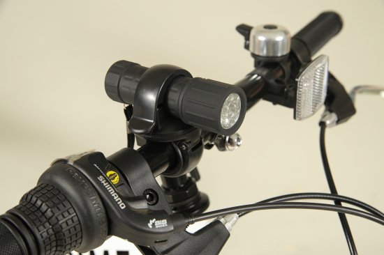 700C型6段変速付折り畳みクロスバイク 折り畳み自転車 ワイヤー錠・LED 