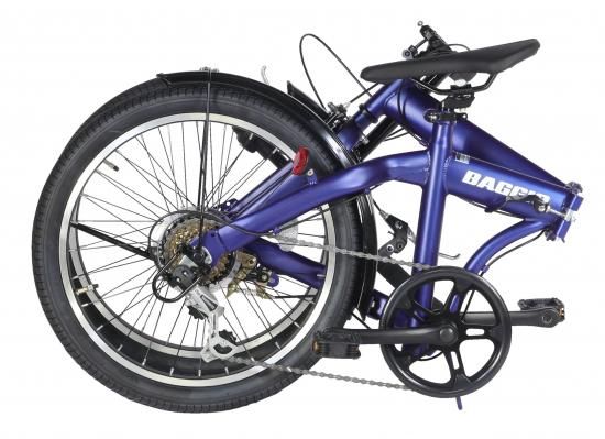 パンクしない 20型ノンパンク6段変速付折り畳み自転車 ワイヤー