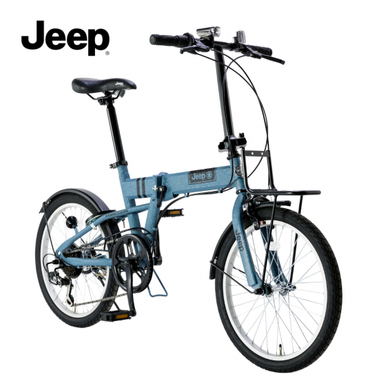 Jeep ジープ 2024 20型 20インチ 6段変速付き折り畳み自転車 後 Jeep ジープ 2024 20型 20インチ 6段変速付き折り畳み自転車 後
