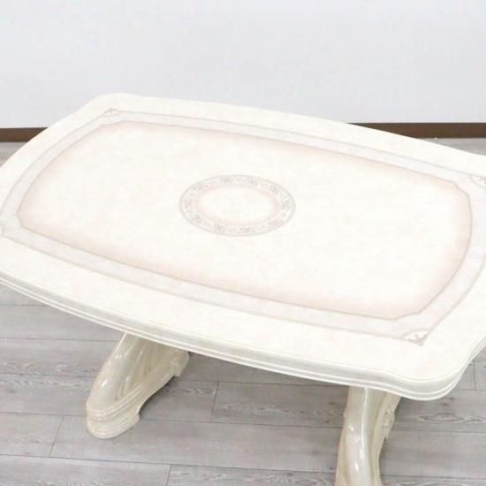 サルタレッリ アフロディーテ ダイニングテーブル 145cm アイボリー 