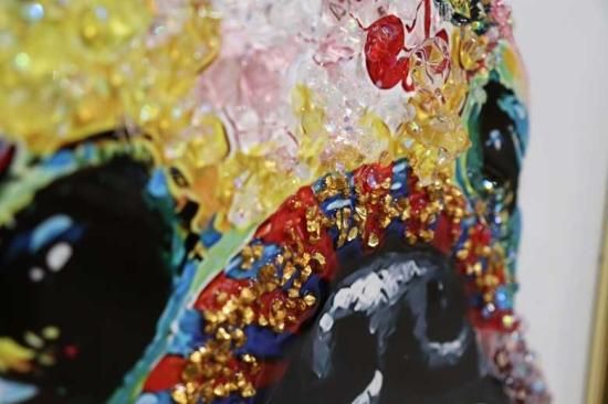 アートフレーム フレンチブルドッグ 絵画 クリスタルピクチャー| インテリア北欧オンラインショップ