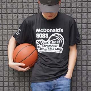 前面ロゴTシャツ《黒》（全国ミニバスケットボール大会2023）