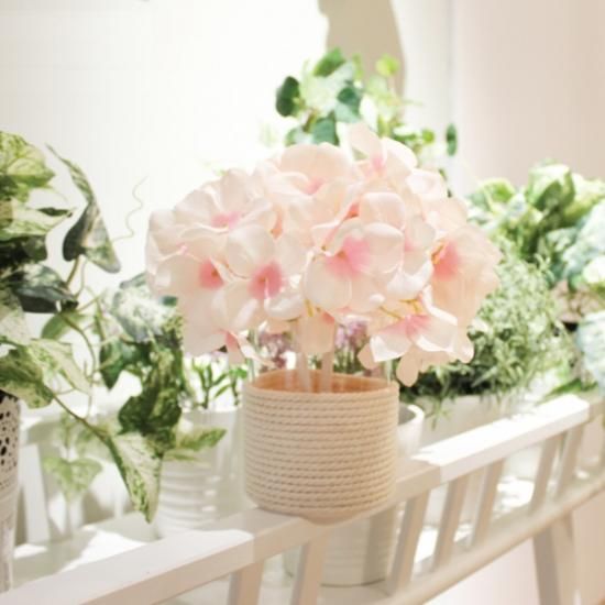 VIA K★乾電池だからどこでもOK！Pink Hydrangea LED ピンク Happy Hydrangea - Pink in Russellville KY - Oak 'N Ivy