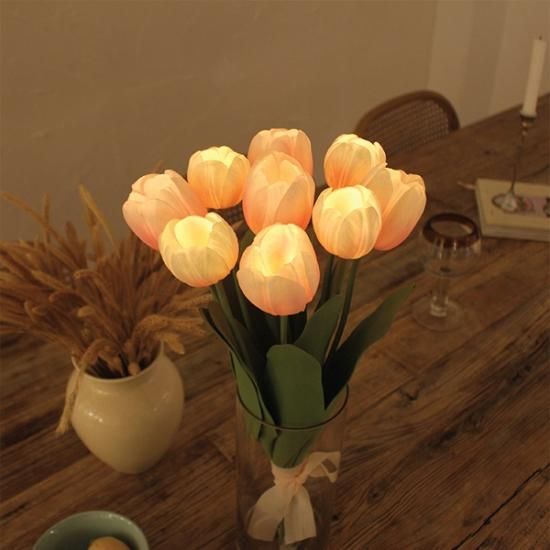 グラムチューリップブーケLED（ピンク） - VIA K STUDIO JAPAN（日本