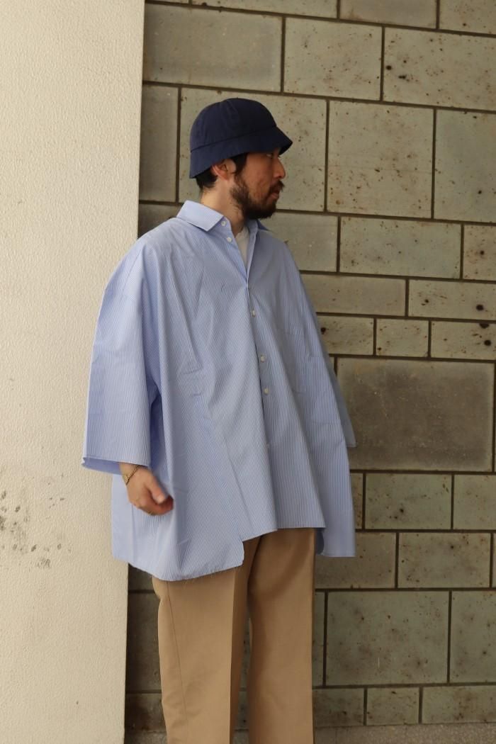 camiel fortgens【11.11.06 RESEARCH DOUBLE SHIRT SHIRT / Blue×white ...