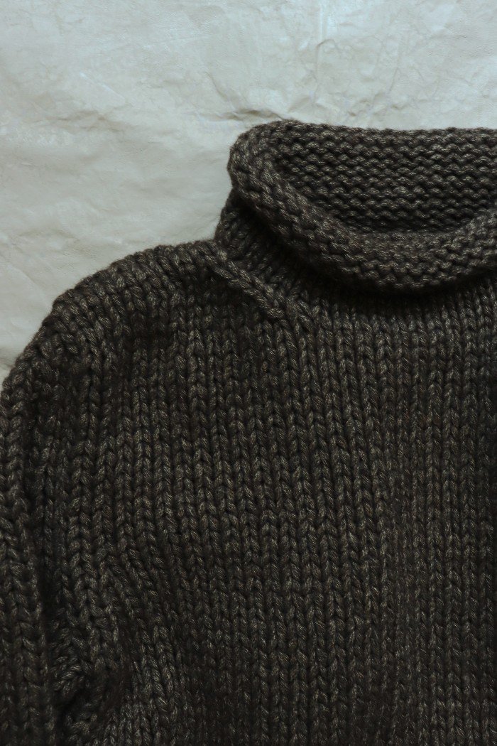 POSTELEGANT 【Alpaca Silk Hand knit High Neck 】 - faye project