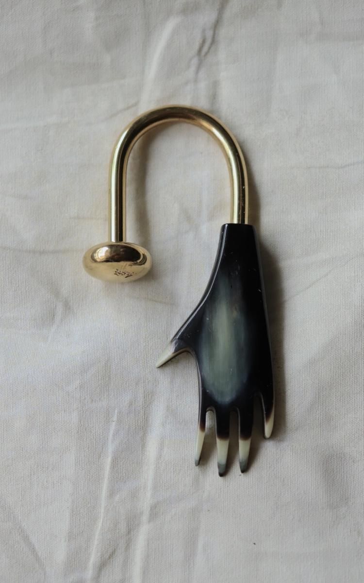 カールオーボック キーチェーンハンド Carl Aubock Polished Brass 