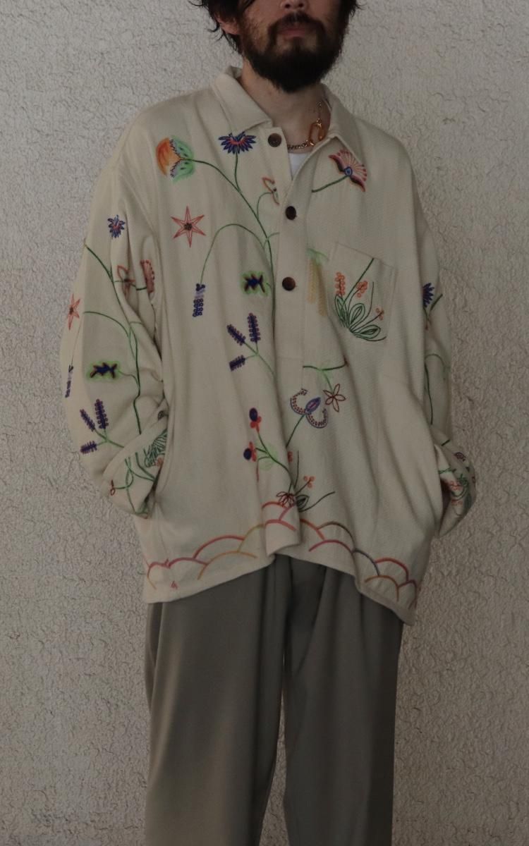 BODE wildflower pullover ボーディ Wildflower Stripe Pullover – BODE