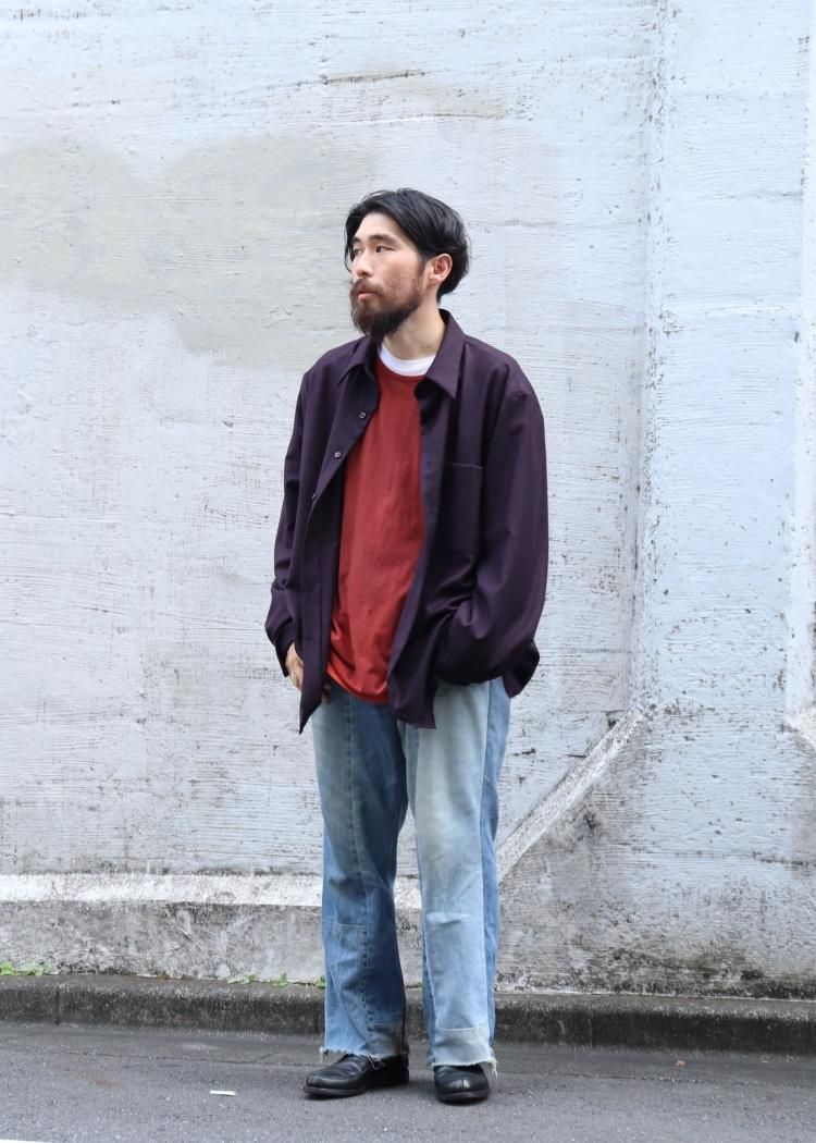 GABRIELA COLL GARMENTS【 NO.118 LORO PIANA POCKET WOOL SHIRT