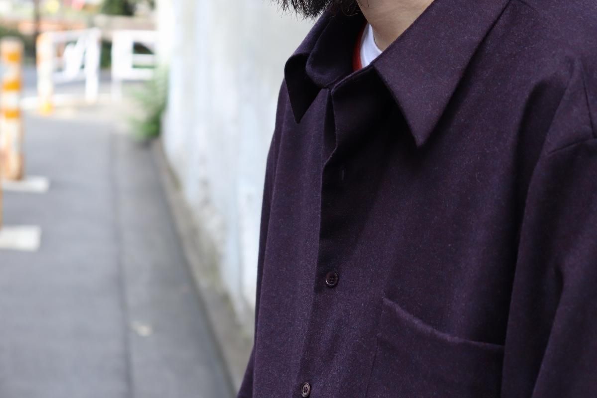 GABRIELA COLL GARMENTS【 NO.118 LORO PIANA POCKET WOOL SHIRT GABRIELA COLL GARMENTS【 NO.118 LORO PIANA POCKET WOOL SHIRT
