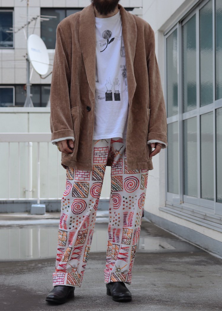 BODE【DOODLE STITCH TROUSERS】