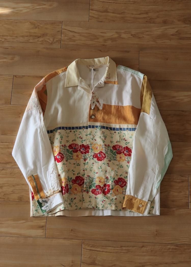 BODEPATCHWORK NAPKIN LS SHIRT / ASSO-D
