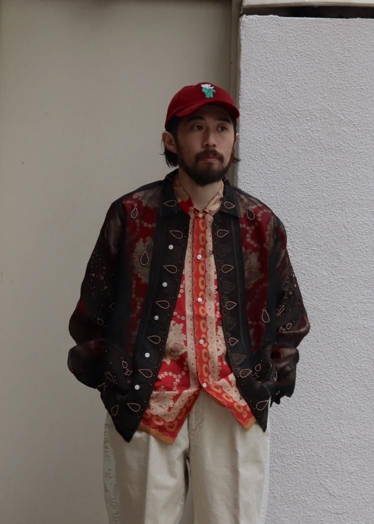 BODE PEARL PAISLEY LONG SLEEVE SHIRT