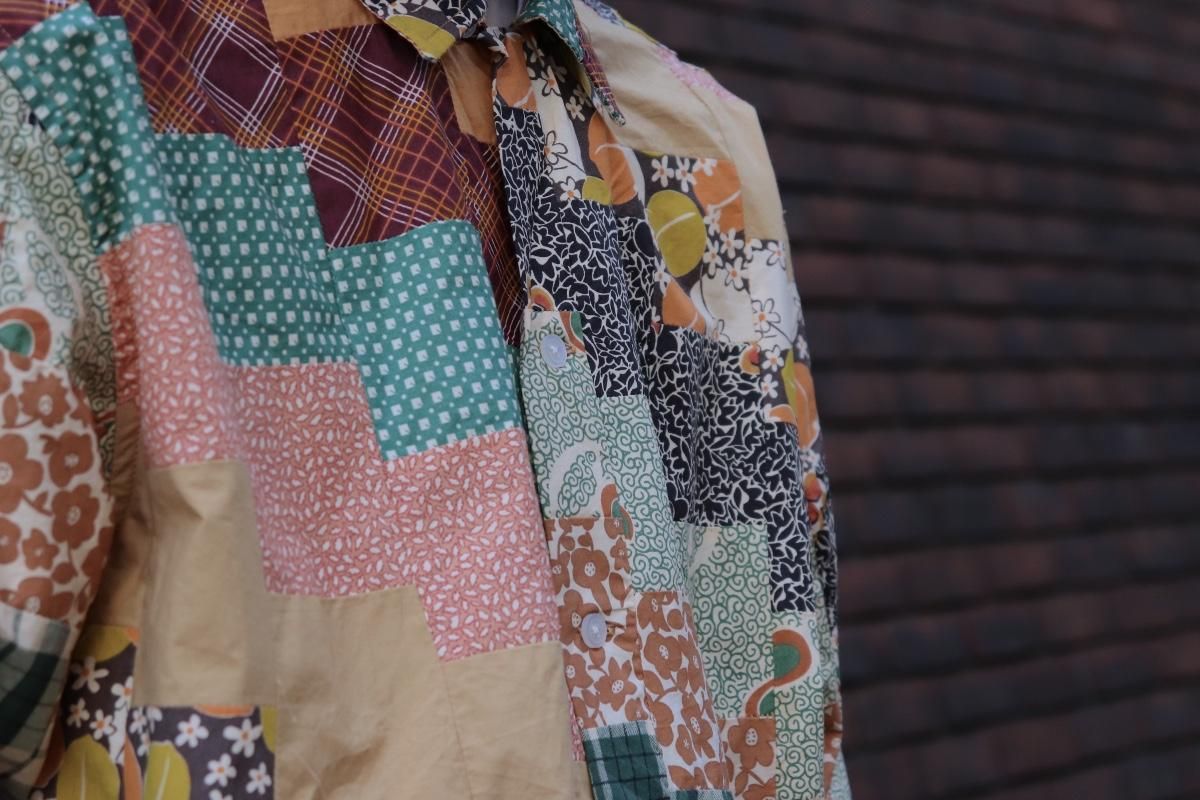 BODE【DIAGONAL SQUARE PATCHWORK SHIRT】 - faye project BODE【DIAGONAL SQUARE PATCHWORK SHIRT】 - faye project