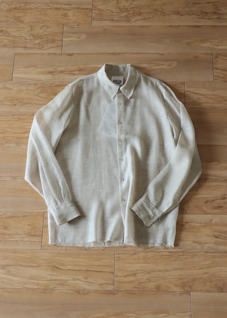 GABRIELA COLL GARMENTS YAK BLEND SHIRT / Heathered Grey 